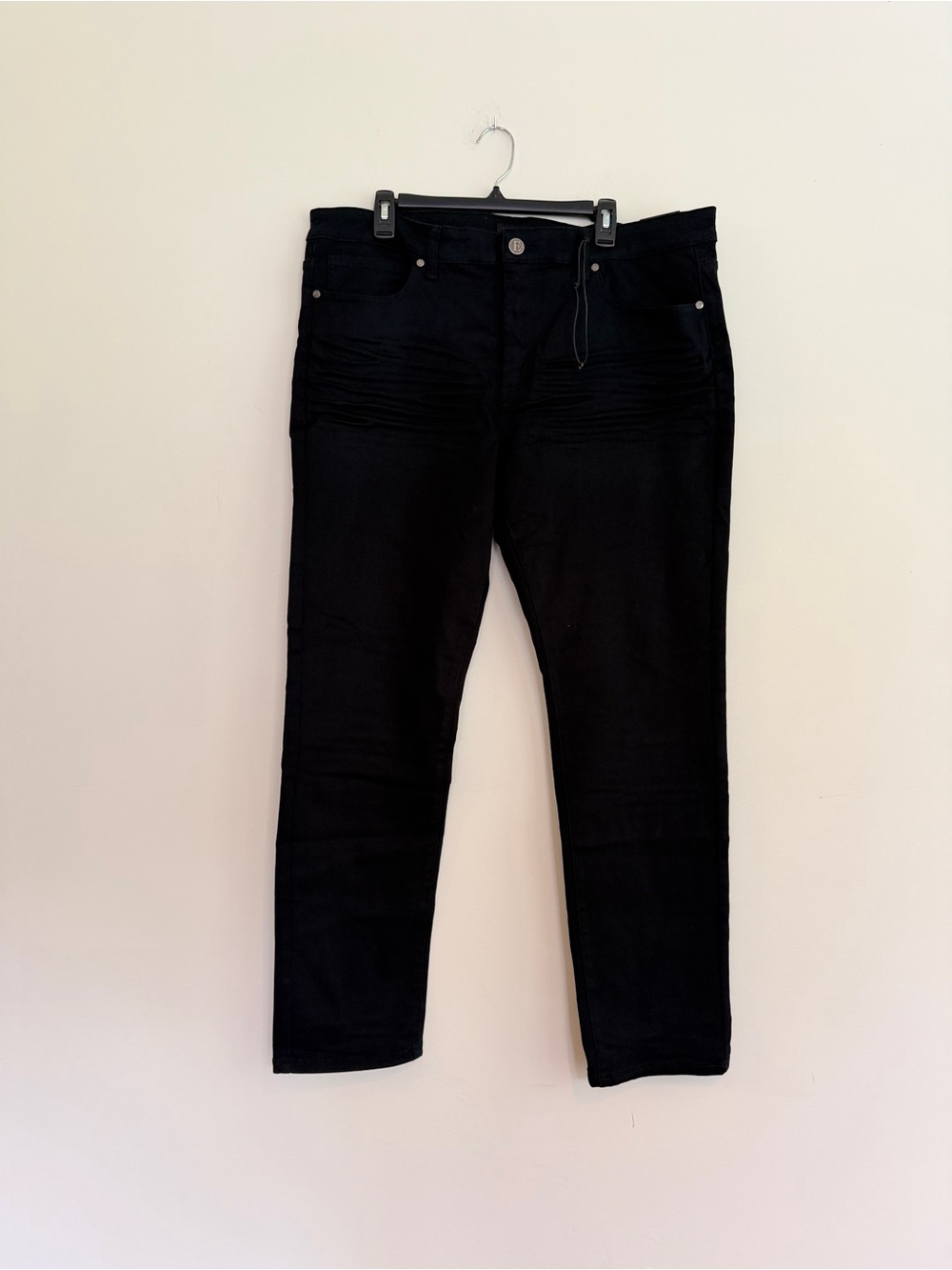 NWT Ethanol Black Flex Denim Jeans Men’s 40x32 Stretch Streetwear Casual